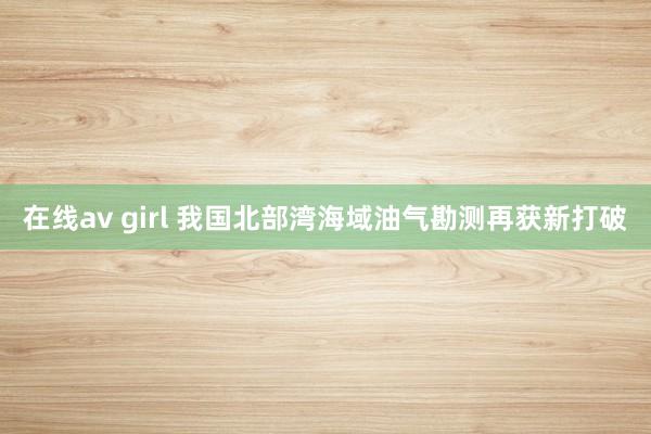 在线av girl 我国北部湾海域油气勘测再获新打破