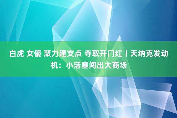 白虎 女優 聚力建支点 夺取开门红丨天纳克发动机：小活塞闯出大商场